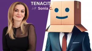 Sonia Couto sits beside Boardy a talking AI during a podcast interview, discussing empathy, loneliness, and human connection in the age of artificial intelligence.