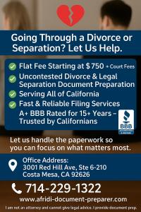 Divorce Without a Lawyer in California