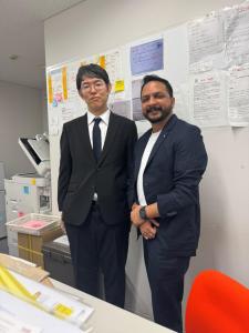 Ryo Haishima Regional Manager Japan and Pankaj Joshi Sales Director Start Any Business Global operations