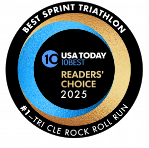 USA TODAY 10Best Readers’ Choice Awards 2025 Winner badge for Best Sprint Triathlon in the United States.