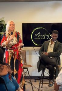 Joined by collaborator and transformational speaker Berké Brown, Hazel created a dual-language experience rooted in mindset growth, manifestation practices, and emotional discipline — giving attendees the blueprint to reprogram their lives and scale their personal power