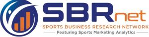 SBRnet Logo is an orange and blue logo for the Sports Business Research Network consisting of the letters above the words