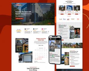 Project screenshot of home services website