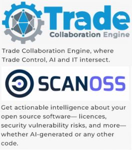 Trade Compliance, Compliance Data Science, Compliant Code, Software ECCN, TC Engine, SCANOSS