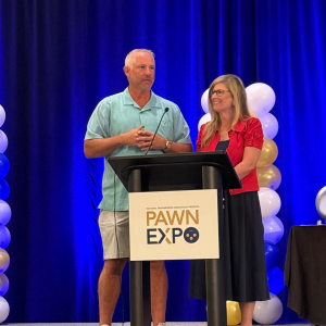 Beth and Adam Anundi at Expo