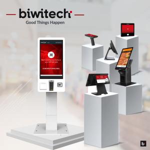 Biwitech product lineup includes self-service kiosks, point-of-sale terminals, and digital signage solutions designed for modern retail environments.