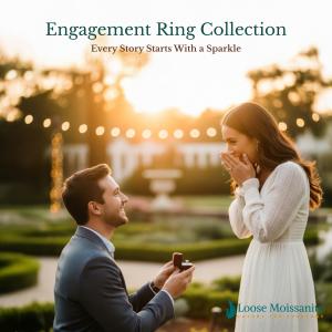 Moissanite engagement ring collection