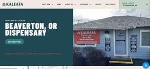 kaleafa beaverton dispensary website