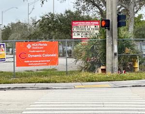 South Plantation High School exterior banner