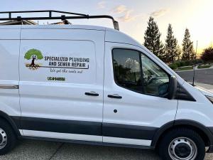 Specialized Plumbing and Sewer Repair Service Van