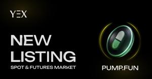 PUMP/USDT is now live and available for trading on YEX.io.