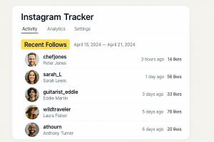 nstagram follower tracker, recent follow