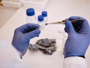 Confirming material authenticity: DNA is extracted from denim to prove it’s truly recycled.  
