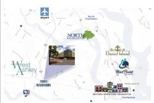 Map Showing Hope Integrative Medicine's Primary Care Clinic in West Ashley.