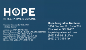 Hope Integrative Medicine's clinical staff are why it is one of the best primary care doctors in West Ashley and Charleston, SC.