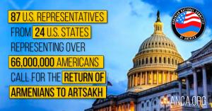 87 U.S. Representatives from 24 states have called on the Trump-Vance Administration to support the dignified, collective, and protected return of Nagorno Karabakh's  (Artsakh) Armenian Christians.