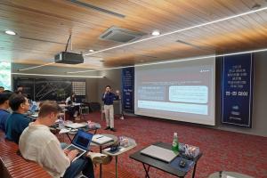 Kevin Kwon of KILSA Global delivers a lecture during the 6th Pan-Pan Day