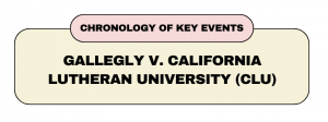 Gallegly v. CLU case timeline