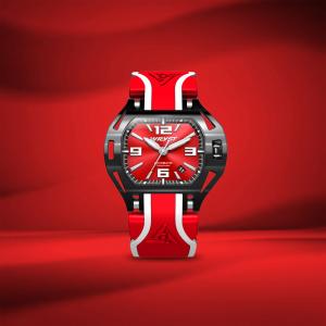 Luxurious red Swiss automatic watches for men SX8