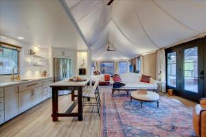 Living Area at The Covey | Exclusive Tents