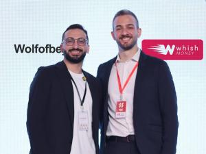 Jad Al Fakhani (right) Wolfobey and Jose Torbey (left) Whish Money at Ecom Fest 2025