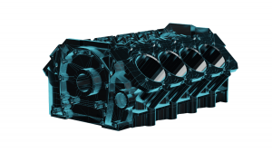 3D Render of Car Engine