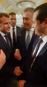 Minister Lahweej and President Macron