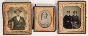 One ambrotype and two tintype photos of William ("Bloody Bill") Anderson and sisters, by Kingston Wulff. There are very few photos of Anderson extant (estimate: $15,000-$25,000).