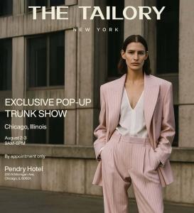 Exclusive Pop Up Trunk Show in Chicago at The Pendry Hotel