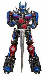 Seven lots in the auction are large contemporary metal sculptures by Kalifano, based in Las Vegas. Figures include this one of Optimus Prime, 183 inches tall. (estimate: $5,000-$10,000).
