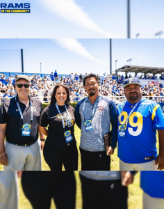 Coach Hernandez with the NFL Shadow Coaching Team