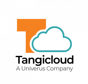 Logo of the new Tangicloud, a Univerus Company logo