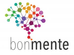 Bonmente logo features an abstract colorful brain with an optimistic tone