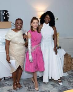 Brenda Simmons (SAAM Founder & CEO), Event Chair Jean Shafiroff, Novi Brown  (Award-winning Actress (SISTAS, BET Networks)(Photo Credit: PMC / Mark Sagliocco)