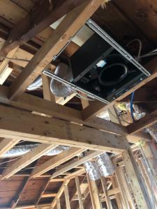 ducted mini split system - air handler in ceiling