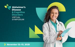 Alzheimers Disease and Cognitive Disorders event logo; dementia care healthcare professional