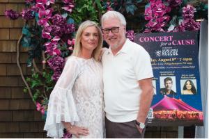 Kate McEntee, Southampton Social Club’s Ian Duke (Photo Credit: Society Allure / Mark Sagliocco)