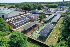 The Completed SUNation Solar Installation at Southold Animal Shelter