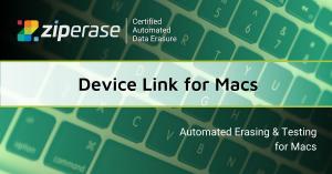 Mac keyboard with Ziperase branding