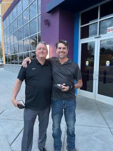 Travis Shaw (Region Maintenance Manager) and Derek Canode After the Idaho Student Transportation Awards Banquet.