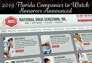 National Drug Screening announced as 2019 honoree for GrowFL Top 50 companies to watch
