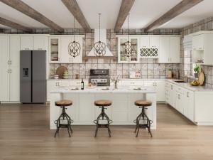 Serene Shaker Dove White RTA Cabinets for kitchen and bathroom