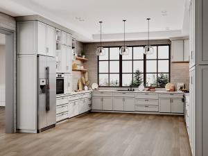 Prestigious Shaker Grey assembled cabinets