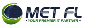 Logo of MET Florida, a managed IT and HIPAA compliance company based in Cape Coral, Florida.