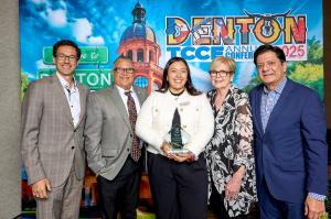 The Greater Chamber of Harlingen won 1st Place for Media Excellence at the 2025 TCCE Conference