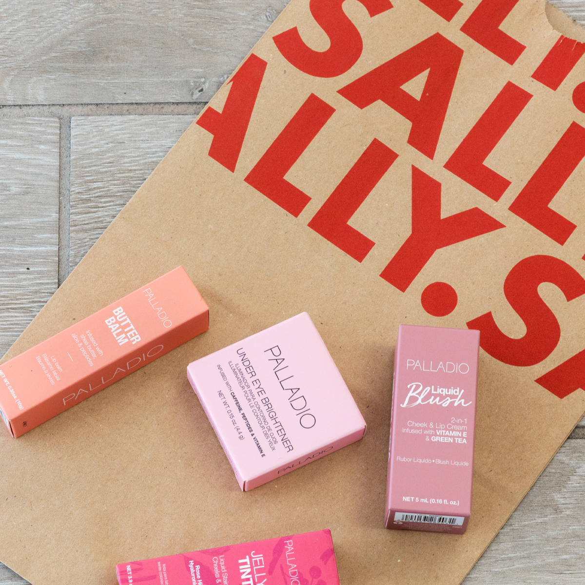 Palladio’s newest and most innovative cosmetic products, featuring Butter Balm, Jelly Tint, Under Eye Brightener, and Liquid Blush items sold at Sally Beauty.