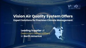 Dry room dehumidifier installed by Vision Air Conditioning in a Canadian battery manufacturing facility