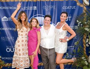 Hetrick-Martin Institute Celebrates 25th Anniversary with Record-Breaking $900,000 Hamptons Fundraiser (L-R) Kelly Killoren Bensimon, Candace Bushnell, HMI CEO Amy Harclerode, Luann de Lesseps Photo Credit: David Benthal/BFA.com