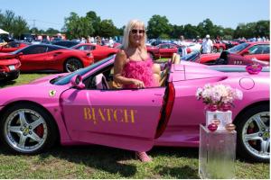 Sexiest Car of the Year award winner, “Aunt” Sue Hrib of BIATCH Tequila (Photo Credit: PMC / Sean Zanni)