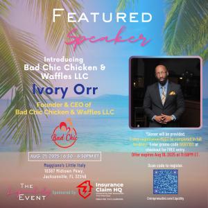 Ivory Orr is speaking at The Liquidity Event, August 21st